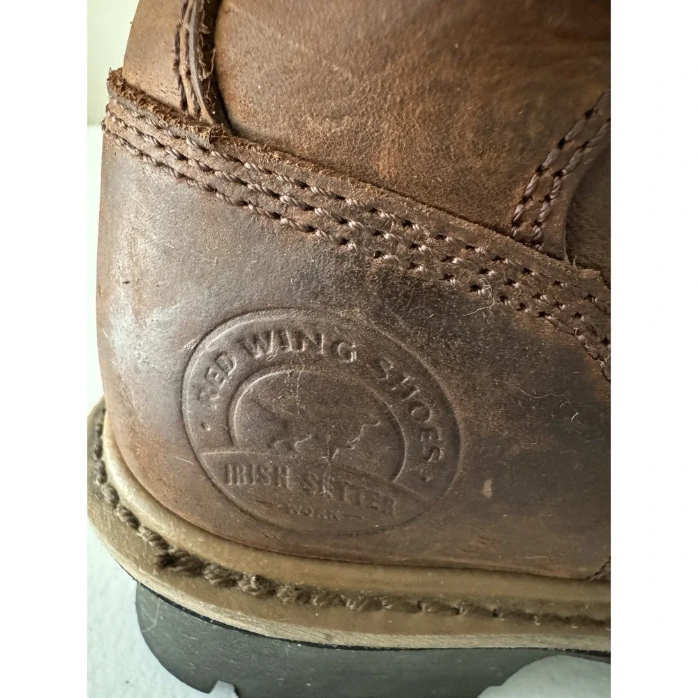 Red Wing Irish Setter Mesabi Steel Toe Logger Boot 83236 Brown Womens 6.5D US